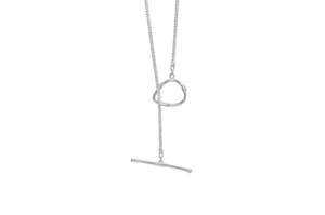 925 Sterling Silver OT Clasp Minimalist Necklace