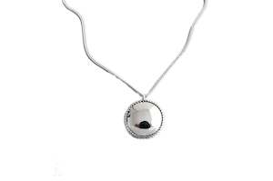 925 Sterling Silver Vintage Disc Necklace