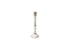 Aluminium Silver Candlestick/Candle Holder 23cm