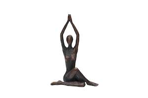 Yoga Lady Sitting Pose Figurine