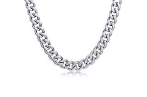 Titanium Steel Cuban Link Chain Necklace