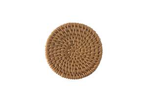 Handmade Natural Rattan Woven Round Coaster