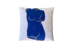 Abstract Figure Print Cushion Cover