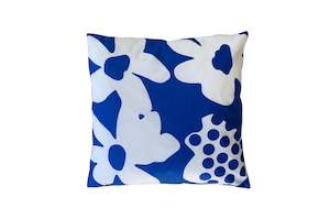 Abstract Floral Print Cushion Cover