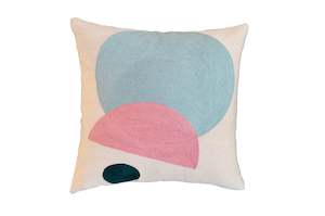 Modern Geometric Art Embroidered Cushion Cover