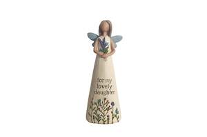 Hand Painted "Lovely Daughter" Angel Figurine