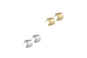 Internet only: 925 Sterling Silver Brushed Stud Earrings