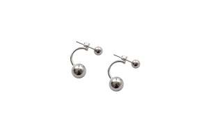 925 Sterling Silver Double Ball Stud Earrings