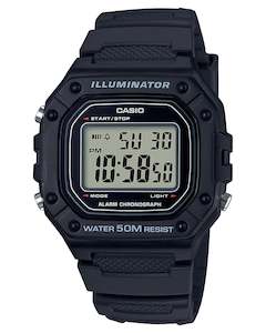 CASIO MENS DIGITAL 50MTR WR, STOP WATCH LED BACK LIGHT