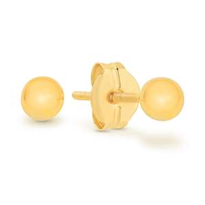 9ct Y/g Hollow Ball Studs 3mm