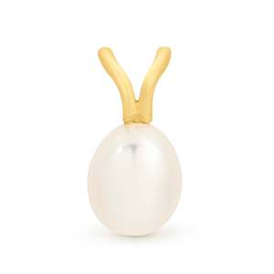 9ct Y/g Cultured Pearl Pendant