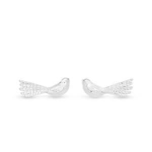 Stg Memento Piwakawaka (fantail) Stud Earrings Includes Gift Box