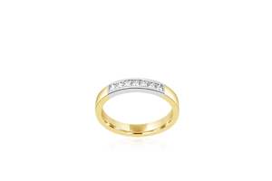 14ct Yellow Gold 7-Stone Diamond Ring