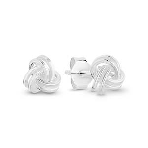 Stg 6mm Knot Stud Earrings