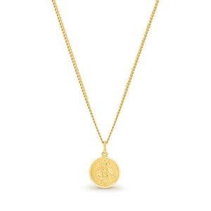 9K YELLOW GOLD ST CHRISTOPHER PENDANT