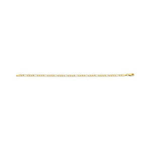 9K YELLOW GOLD SILVER FILLED 19CM BRACELET