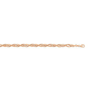 9k Rose Gold Silver Filled 19cm Bracelet