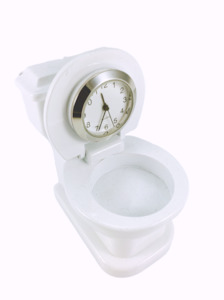 Jewellery: Clocks & Barometers Clock Toy Collection Toilet Bowl