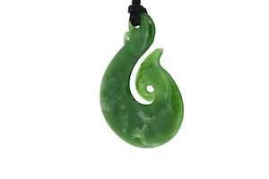 NZ Greenstone hook carved in Aotearoa