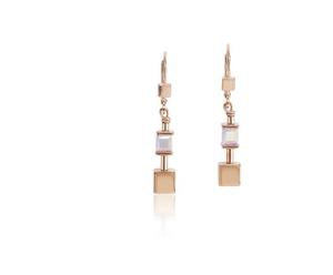 Jewellery: COEUR DE LION EARRINGS NATURAL SELECTION- EARRINGS , ST/ST WITH ROSE GOLD PLATED & EUROPEAN CRYSTAL WITH ST/ST FITTINGS