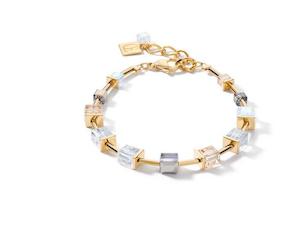 Jewellery: COEUR DE LION BRACELET  YELLOW GOLD PLATED W/ST WITH EUROPEAN CRYSTALS