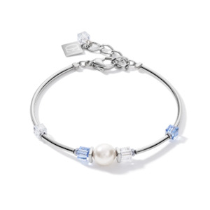 Coeur De Lion CL BRACELET Soft Blue & Swarovski Pearl on stainless steel