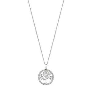 STG SILVER WHITE CZ TREE OF LIFE PENDANT WITH CHAIN