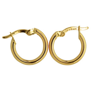 9K YELLOW GOLD silver filled Earrings