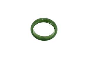 Nz Greenstone Jade Ring 4mm