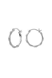 Karen Walker stg silver BAMBOO HOOPS