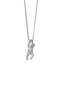 Karen Walker stg silver ORANGUTAN NECKLACE