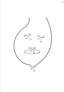 Jewellery: Karen Walker STG SILVER Mini Bow Gift Set