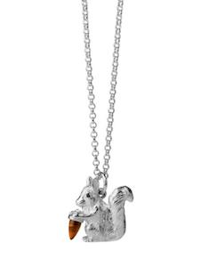 Jewellery: Karen Walker Stg Squirrel Necklace with chain 45cm