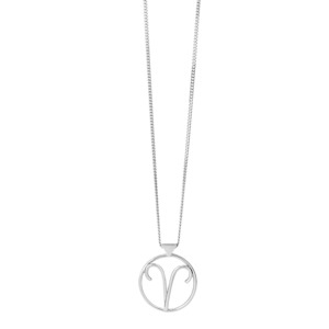 KAREN WALKER STG SILVER Aries necklace