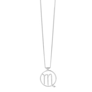 Jewellery: KAREN WALKER STG SILVER Scorpio necklace