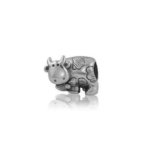 Evolve Charms Silver Daisy Cow LK098