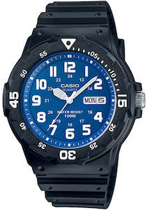 Jewellery: Casio Mens 100M Analogue Watch (Blue/Blk)