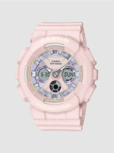 CASIO BABY G DUO ICY PATEL COLOUR SERIE W/ TIME, /100 S/W. ALARM, 100M WHITE FAC…