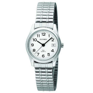 Olympic Ladies Watch Date 12 Figure, Expander