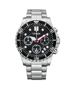 CITIZEN GENTS WATCH Quartz Stainless Steel Bracelet, Push Button Buckle