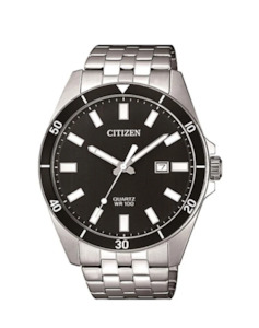 Citizen Gents Watches STAINLESS-STEEL CASE & BRACELET BAND WR100M DRESS WATCH