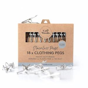 Caliwoods | Clothing Pegs | Stainless Steel