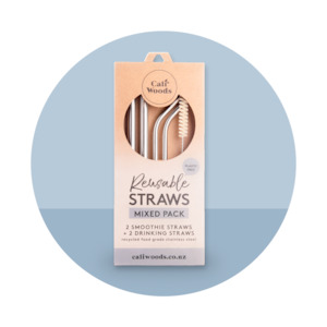 Caliwoods | The Mixed Pack | Reusable Straws