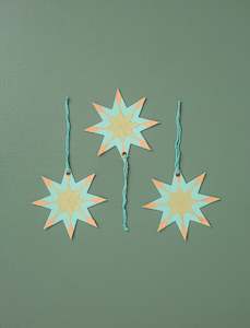 Star Ornaments // Teal