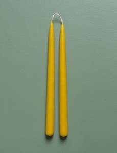 Beeswax Taper Candles // Joined Wick