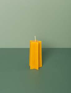 Star Pillar Candle // Beeswax