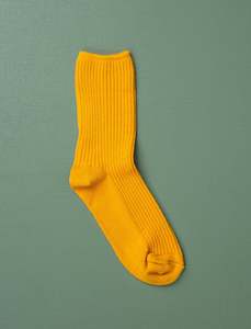 Department store: Cotton Ribbed Socks // Mustard