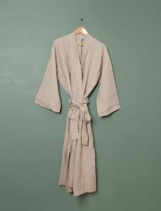 Linen Bath Robe // Natural