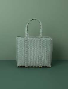 Flat Weave Tote // Eucalyptus