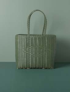 Basket Weave Tote // Cactus